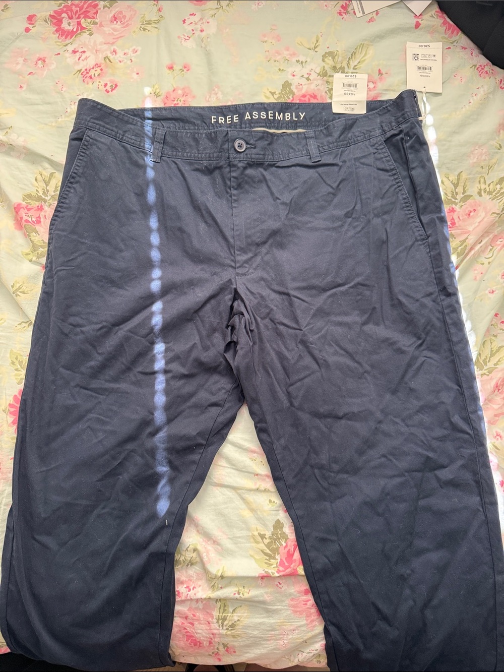 Free Assembly Navy Chino Pants for Men
